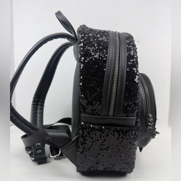 Loungefly Disney Villains Maleficent Dragon Sequin Snow Globe Mini Backpack main image 6